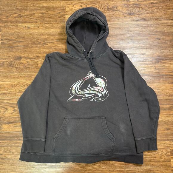 Colorado Avalanche Fanatics Women's Lovely Plus Size Pullover Hoodie sz XXL - Picture 1 of 6